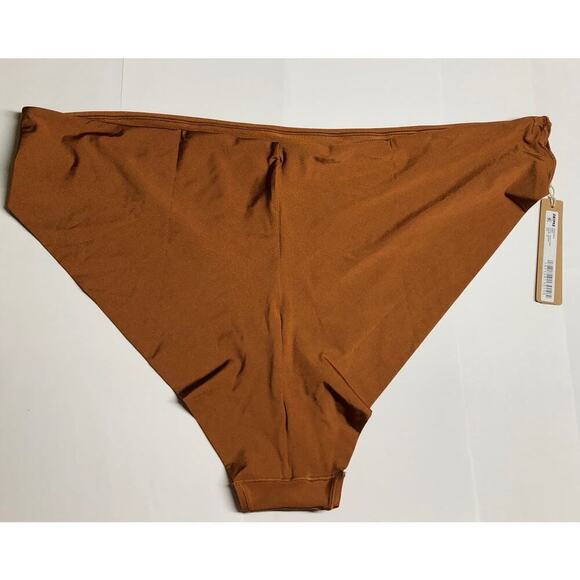 SKIMS Shine Foundations Cheeky Brief Bronze Brown NWT Size 4X - Picture 5 of 9